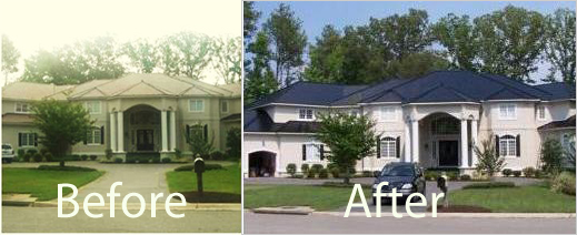 Cement  Tiles Before & After Image